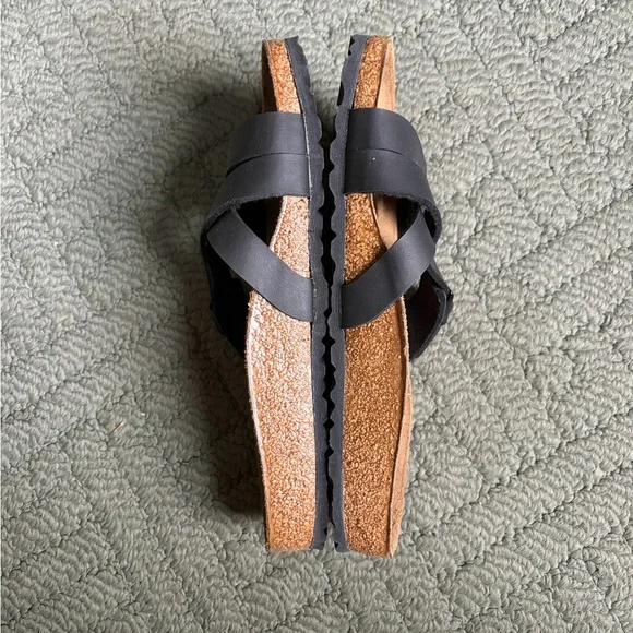 Birkenstock Yao Birko-Flor Black NWOT Sz 39 - Picture 3 of 5
